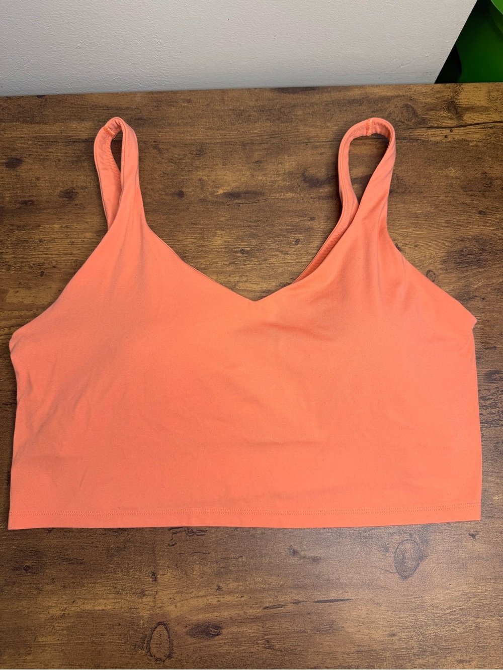 Offline by Aerie Seamless V-Neck Bralette in Coral XXL